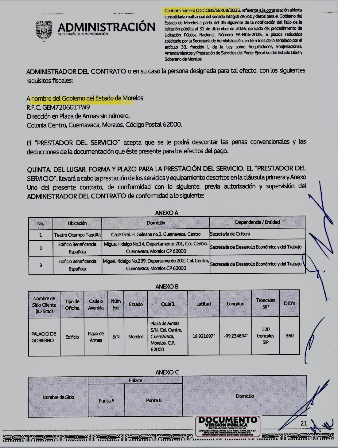 Gobierno de Morelos Salinas Pliego 