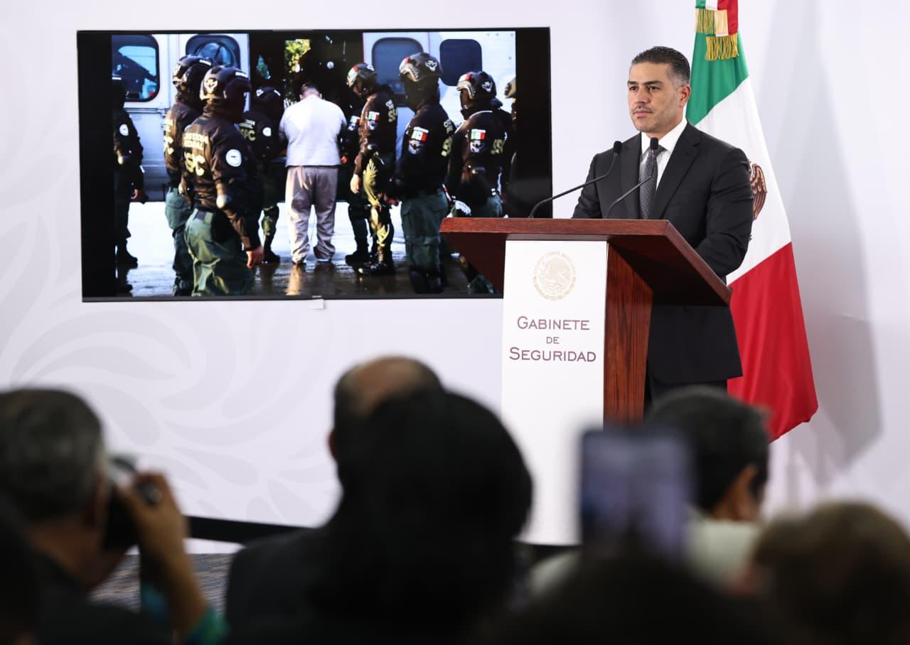 Harfuch detalla envío de reos a EU 