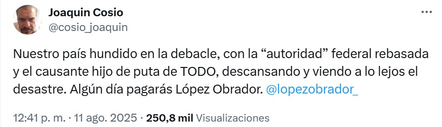 Joaquín Cosío en X