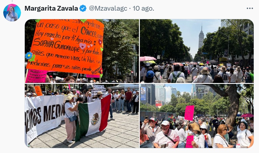 Margarita Zavala marcha