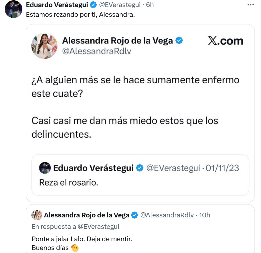 Pleito Alessandra Rojo y Verástegui