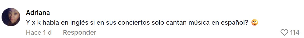 Por qué habla inglés