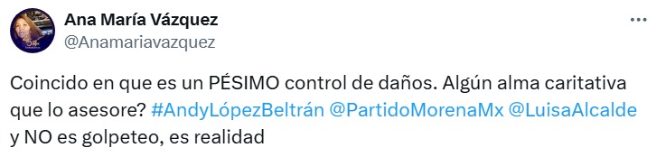 Redes critican a Andy López 