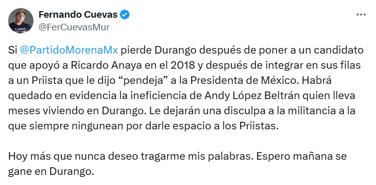 Redes tunden a Andy López 