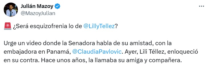 Redes tunden a Lilly Téllez