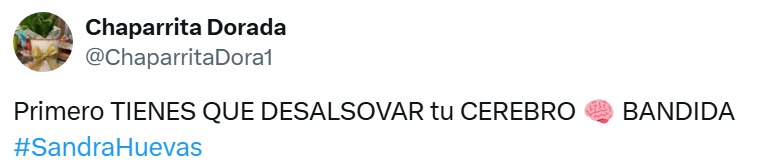 Redes cuestionan a Sandra Cuevas