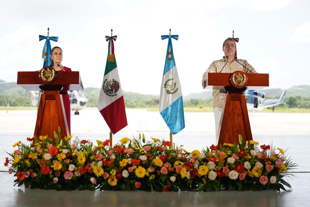 Sheinbaum y Arévalo en Guatemala