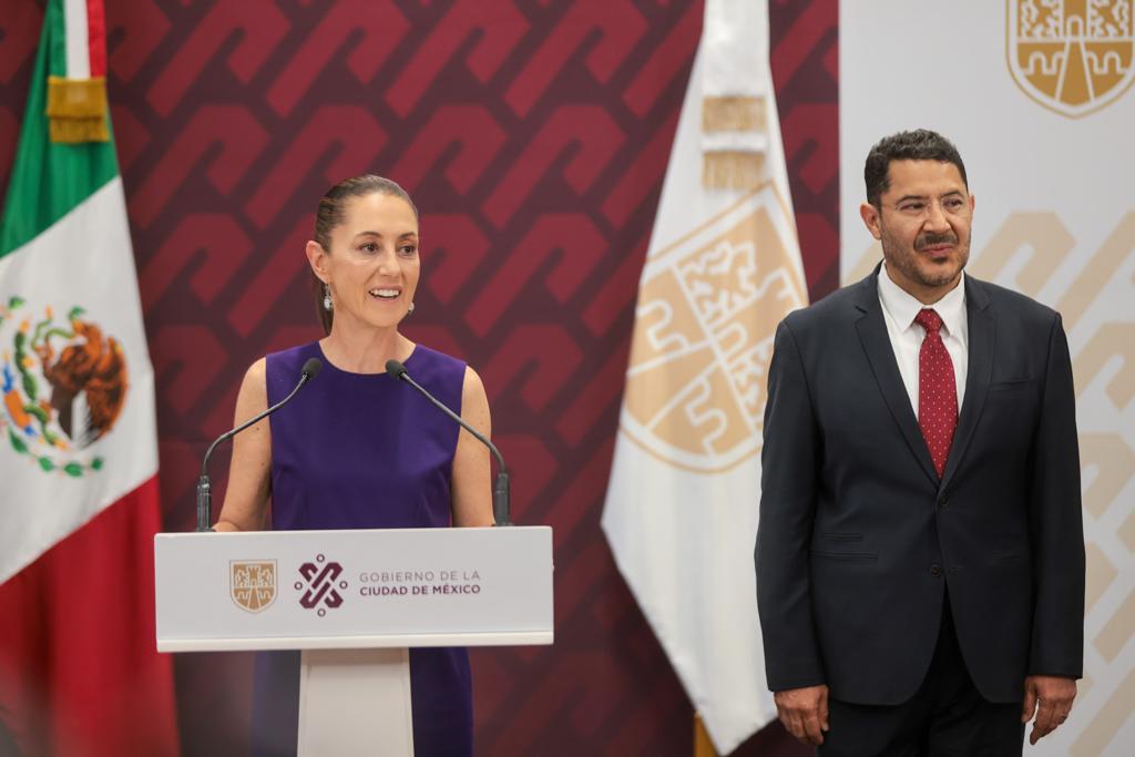 Jefa de Gobierno Claudia Sheinbaum y Marti Batres