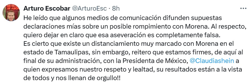 pantalla Arturo Escobar Partido Verde
