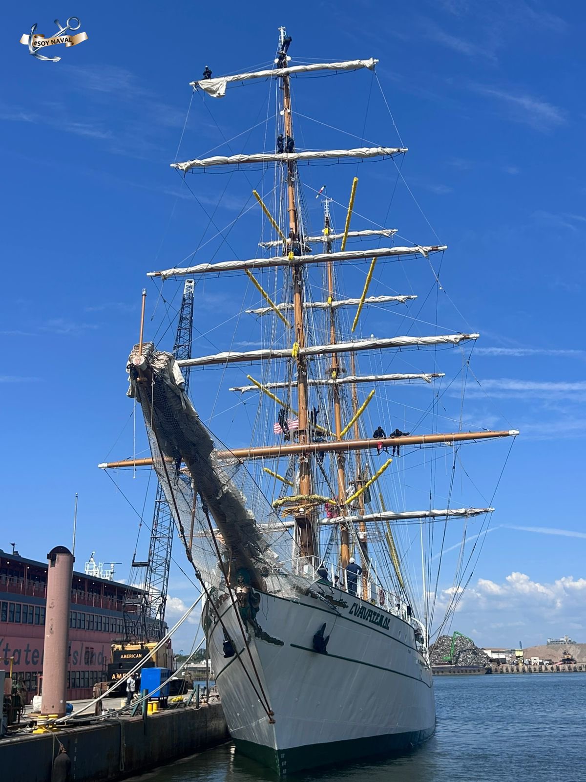 Buque de escuela cUAUHTÉMOC VUELVE A NY