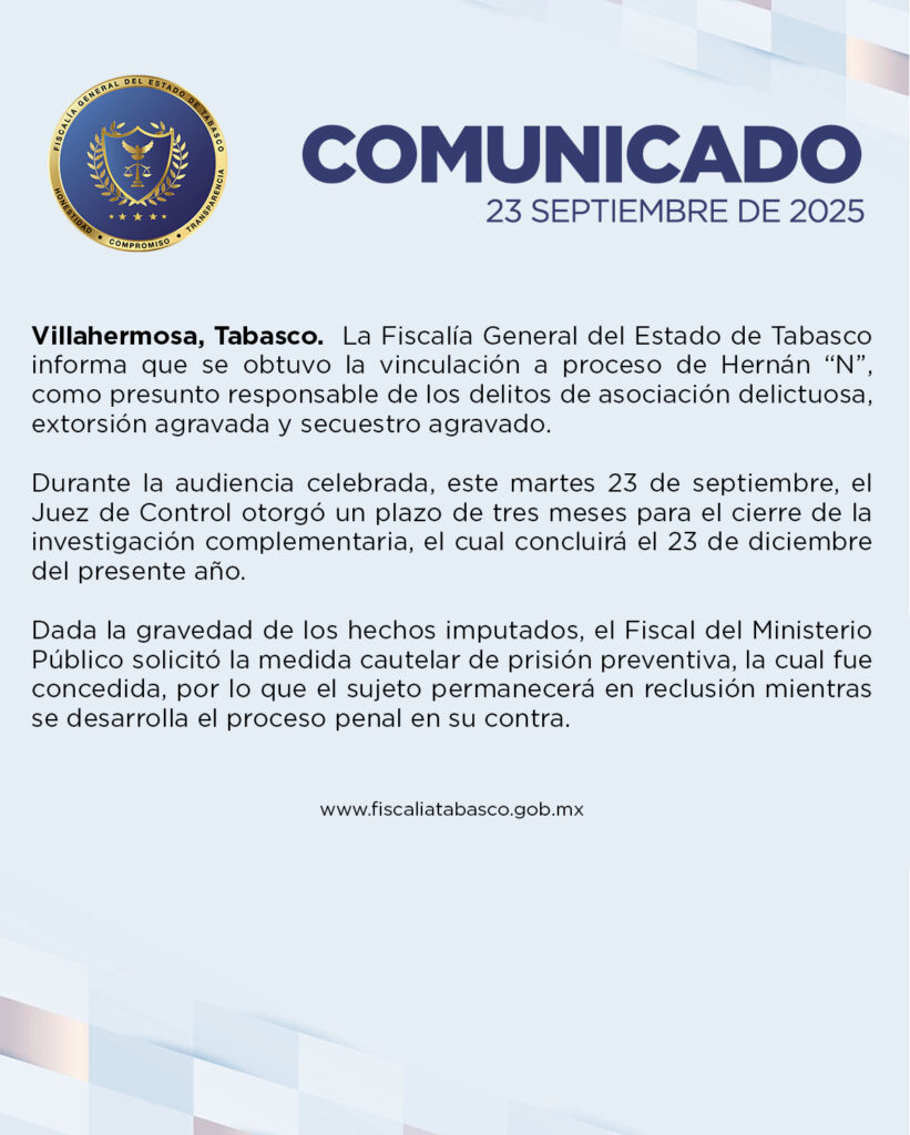 Comunicado del caso Bermúdez Requena