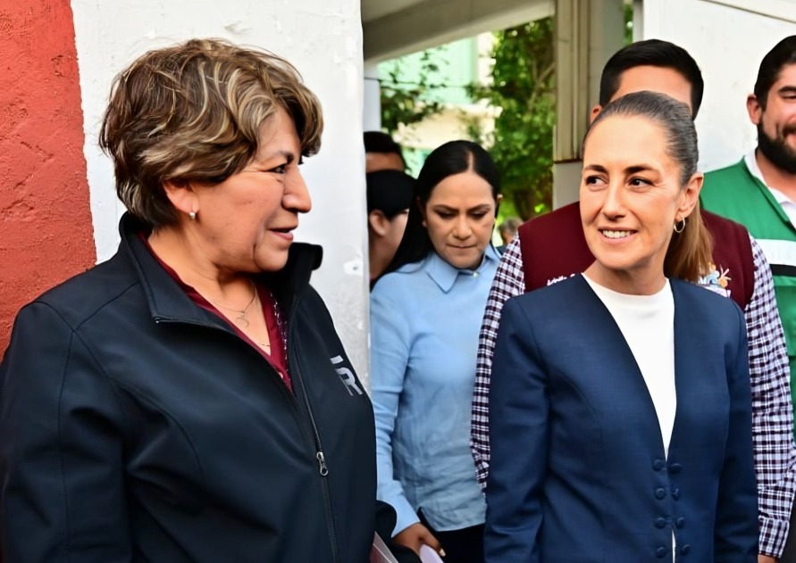 Delfina Gómez y Sheinbaum comprometidas para ayudar en afectaciones por lluvias