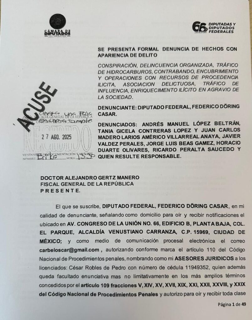 Denuncia del PAN
