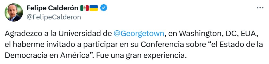 Felipe Calderón en X