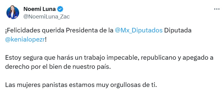 Kenia López diputada