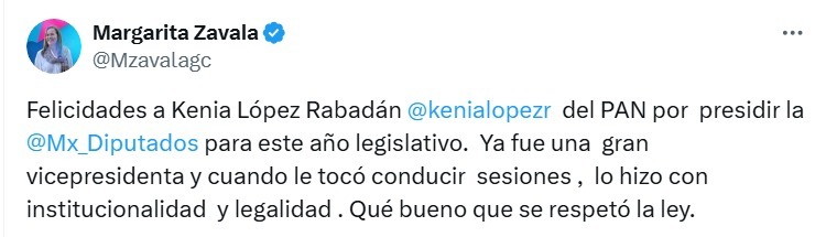 Kenia López PAN