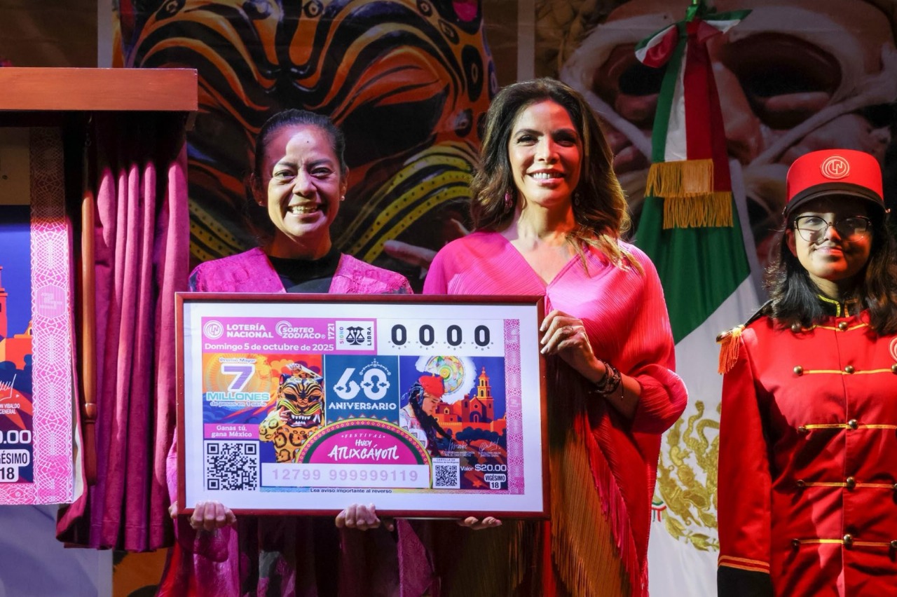 Lotería Nacional billete Huey Atlixcáyotl