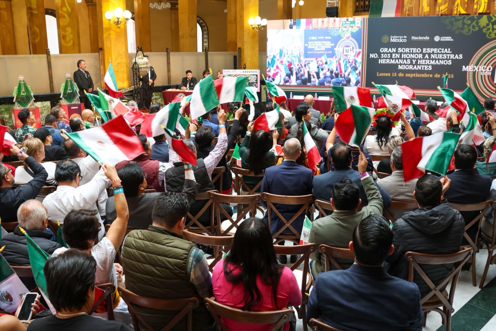 Lotería Nacional reconoce sorteo e México con M de migrante