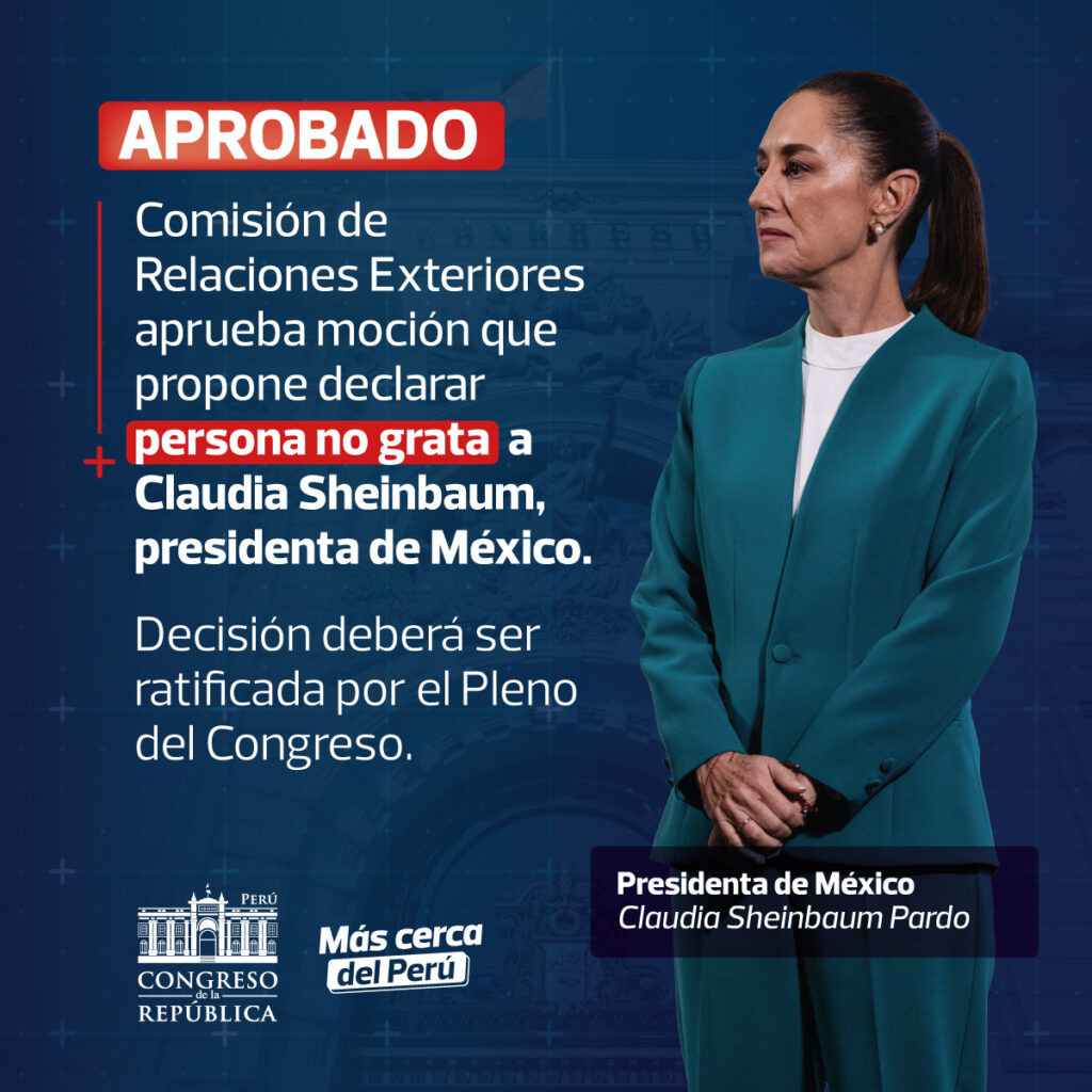 Perú contra Sheinbaum