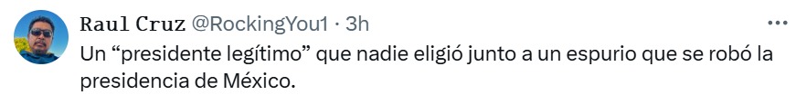 Presidente ilegítimo y espurio