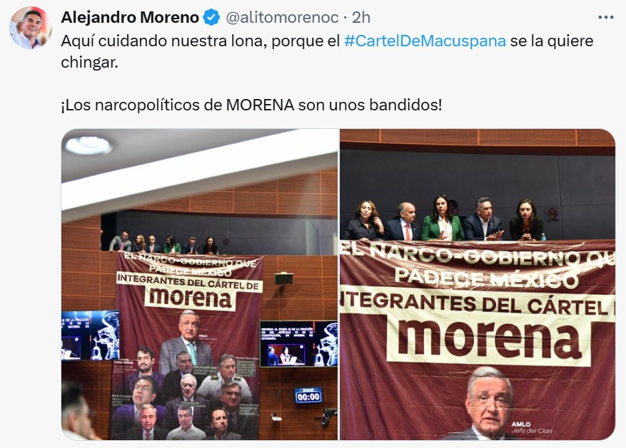 Publicacion de Alito Moreno