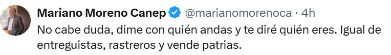 rastreros y vendepatrias