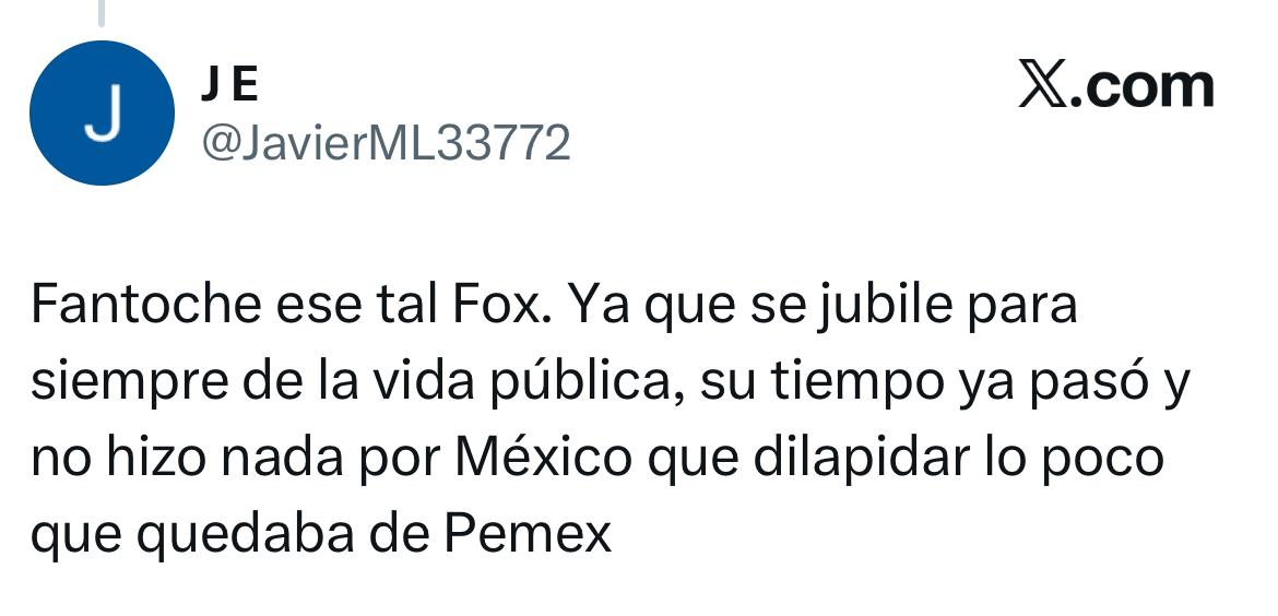 Redes tunden a Vicente Fox