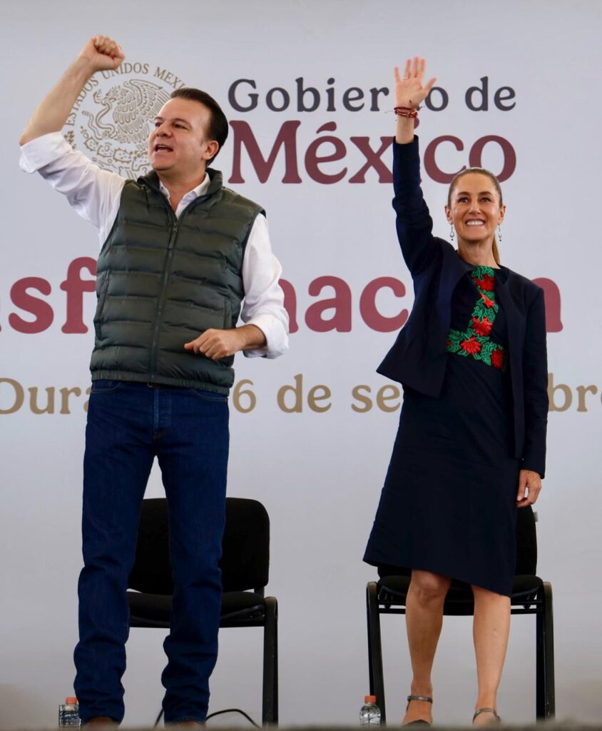 Sheinbaum y gobernador de Durango