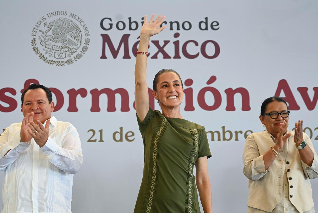 Sheinbaum presenta avances en Yucatán