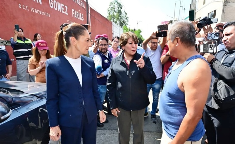 Sheinbaum y Delfina Gómez agilizan trabajos para ayudar aNezahuatlcóyotl