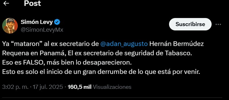 Tunden a Simón Levy por asegurar que Bermúdez Requena estaba desaparecido