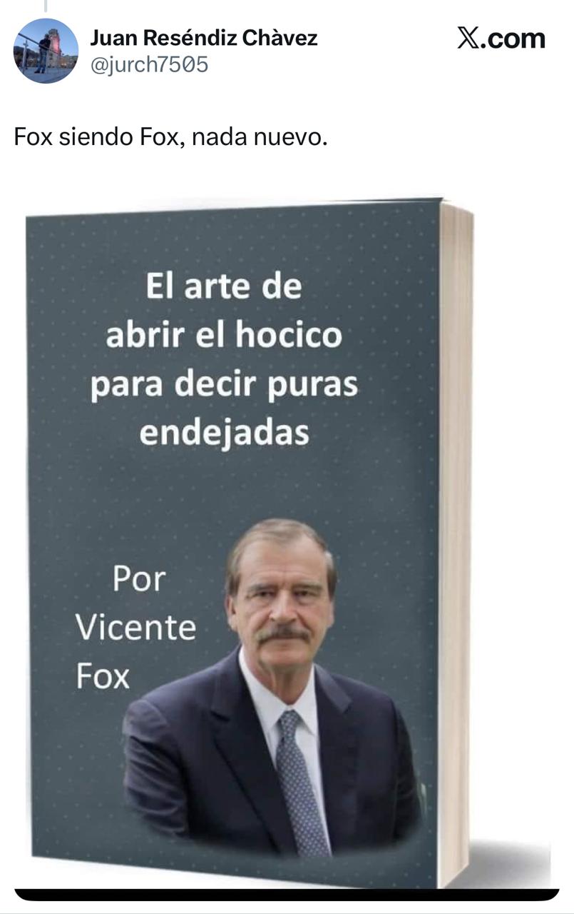 Usuarios se burlan de Vicente Fox