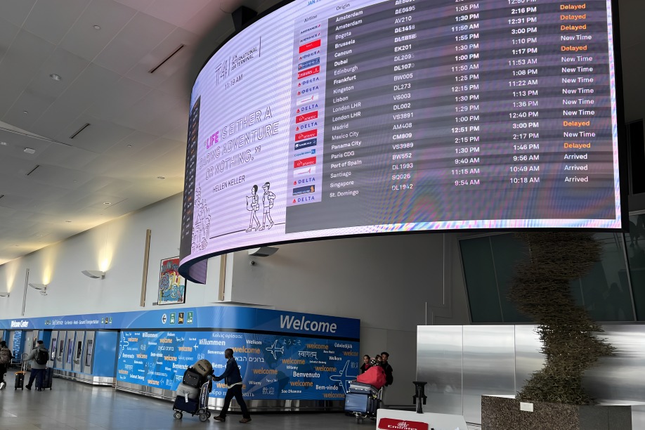Aeropuerto JFK sufre crisis por cierre de Gobierno