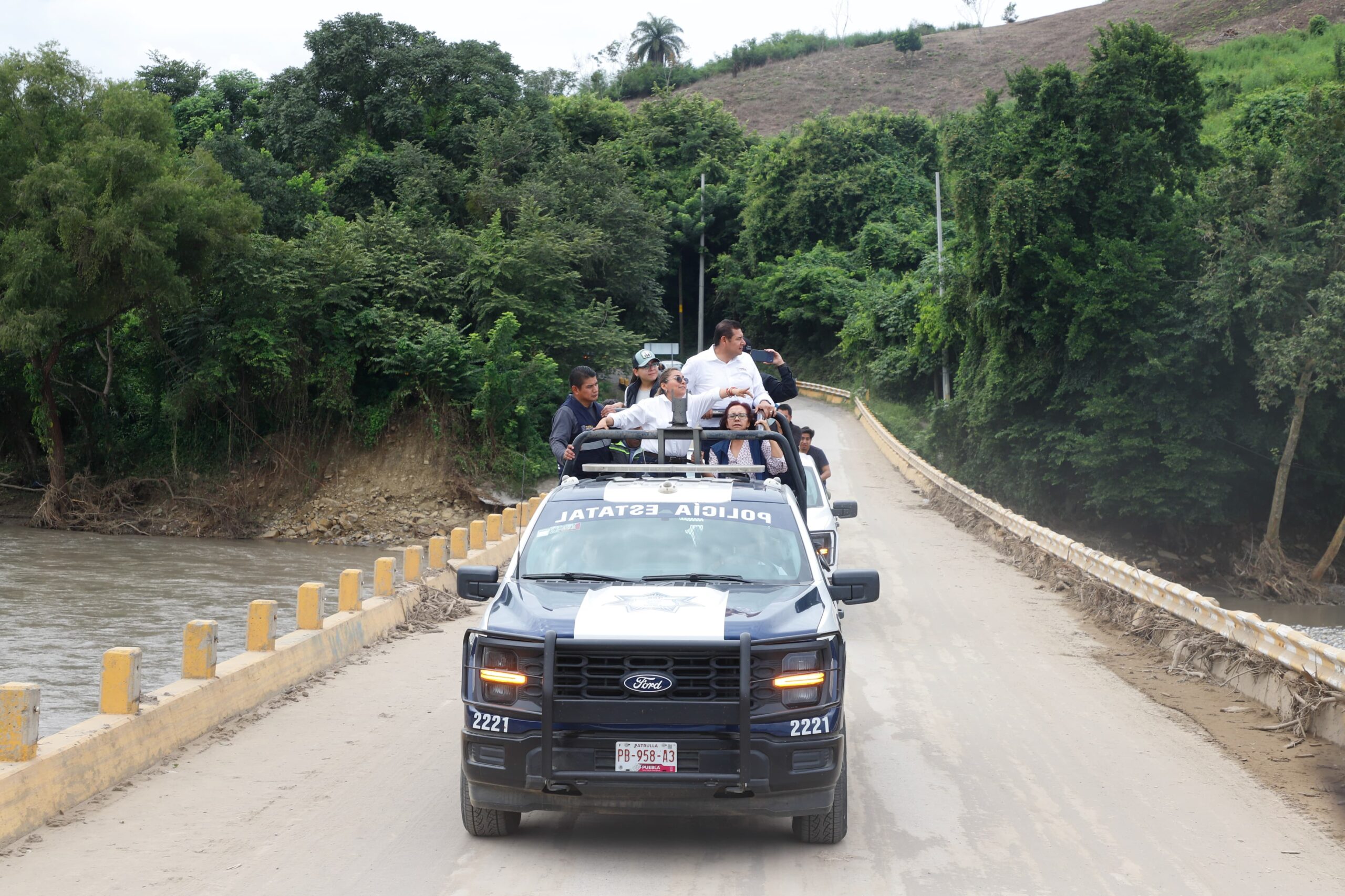 Alejandro Armenta atiende lluvias
