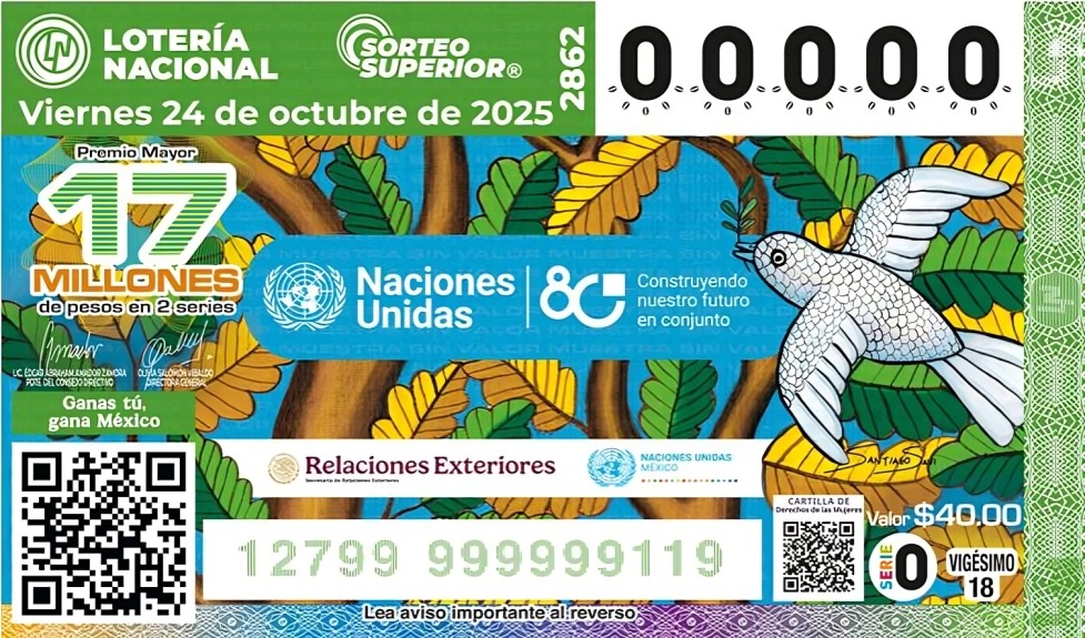¿Cómo es le billete conmemorativo dedicado a la ONU?