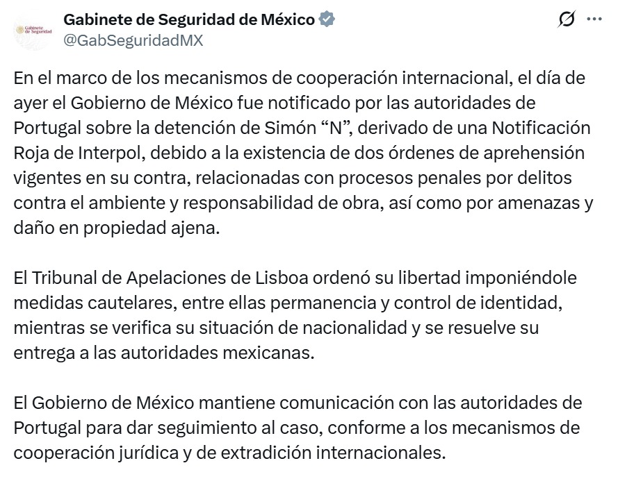 Gabinete de Seguridad, Simón Levy