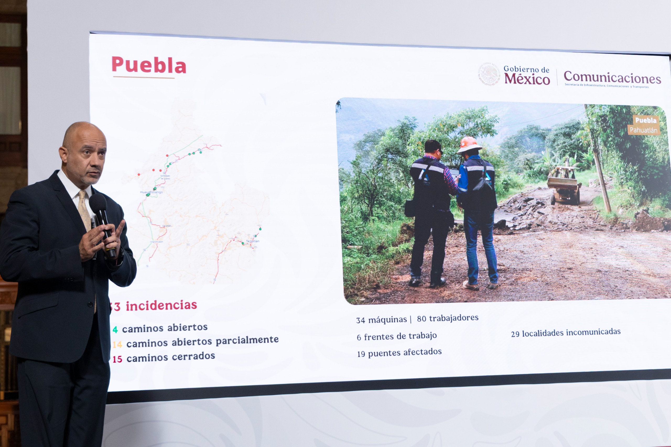 Gobierno atiende lluvias 