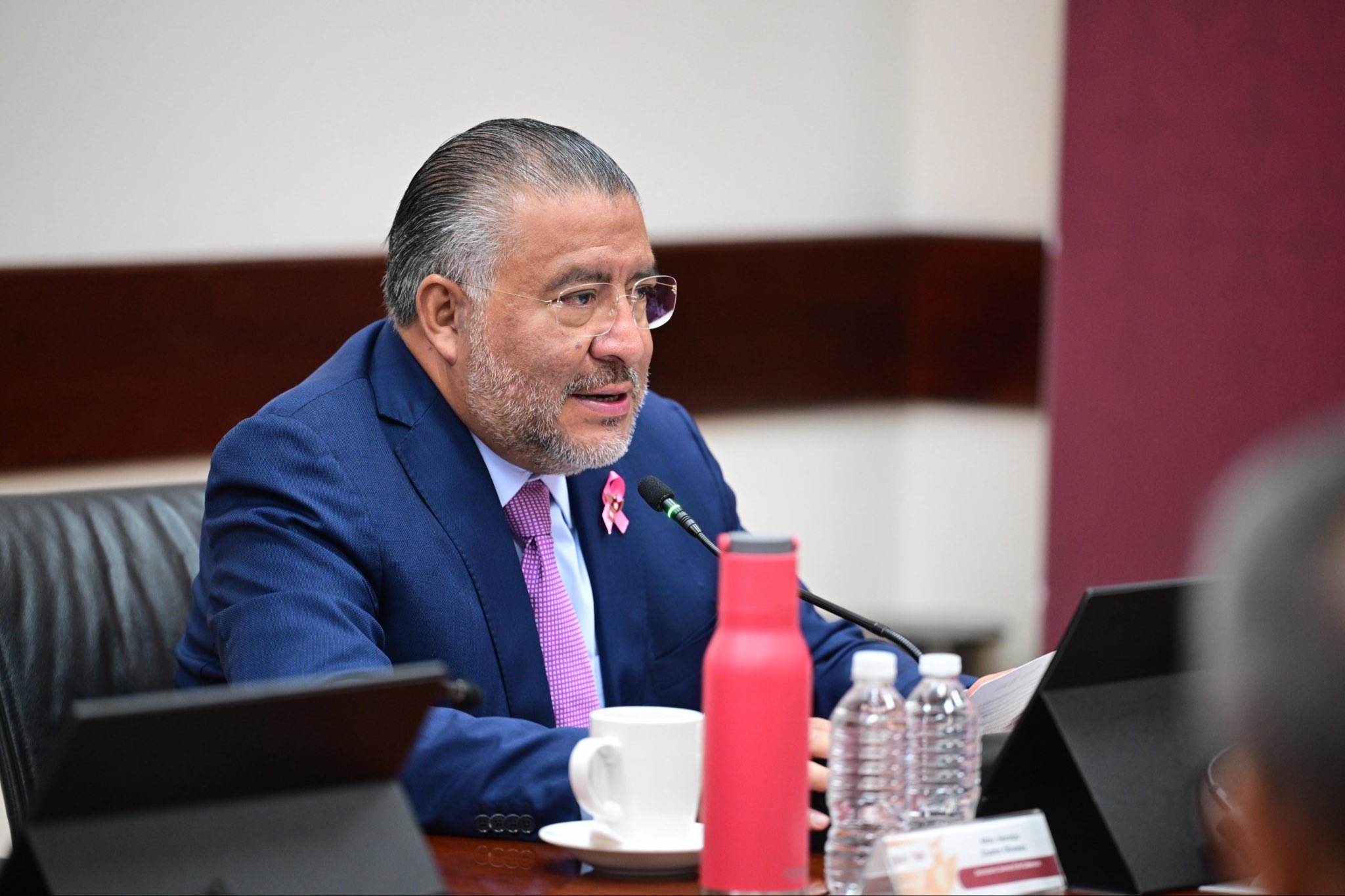 Horacio Duarte da informe de primer año de labores