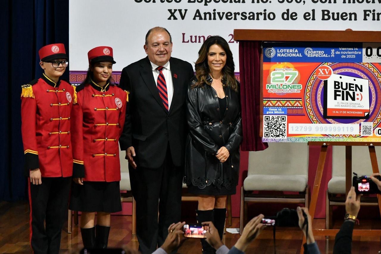Lotería Nacional conmemora XV aniversario de El Buen Fin