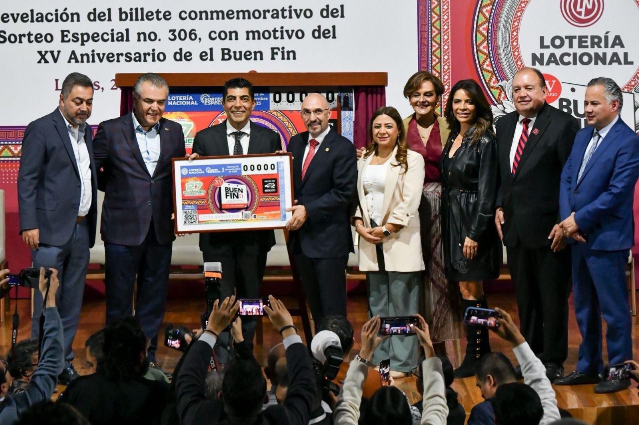 Lotería Nacional conmemora XV aniversario de El Buen Fin