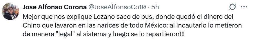 Lozano dinero del chino