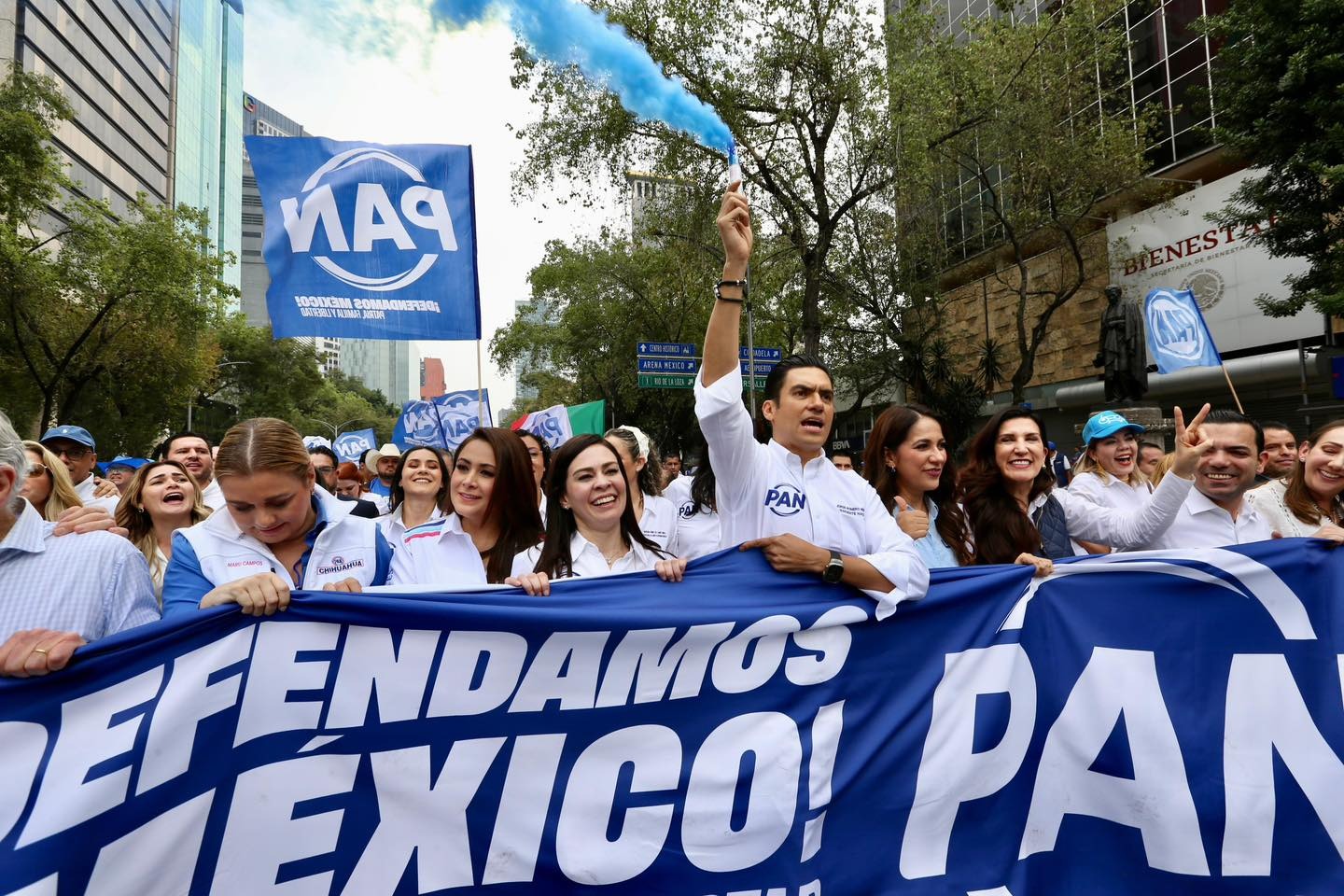 Marcha PAN Romero