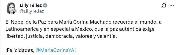 María Corina y Lilly Téllez