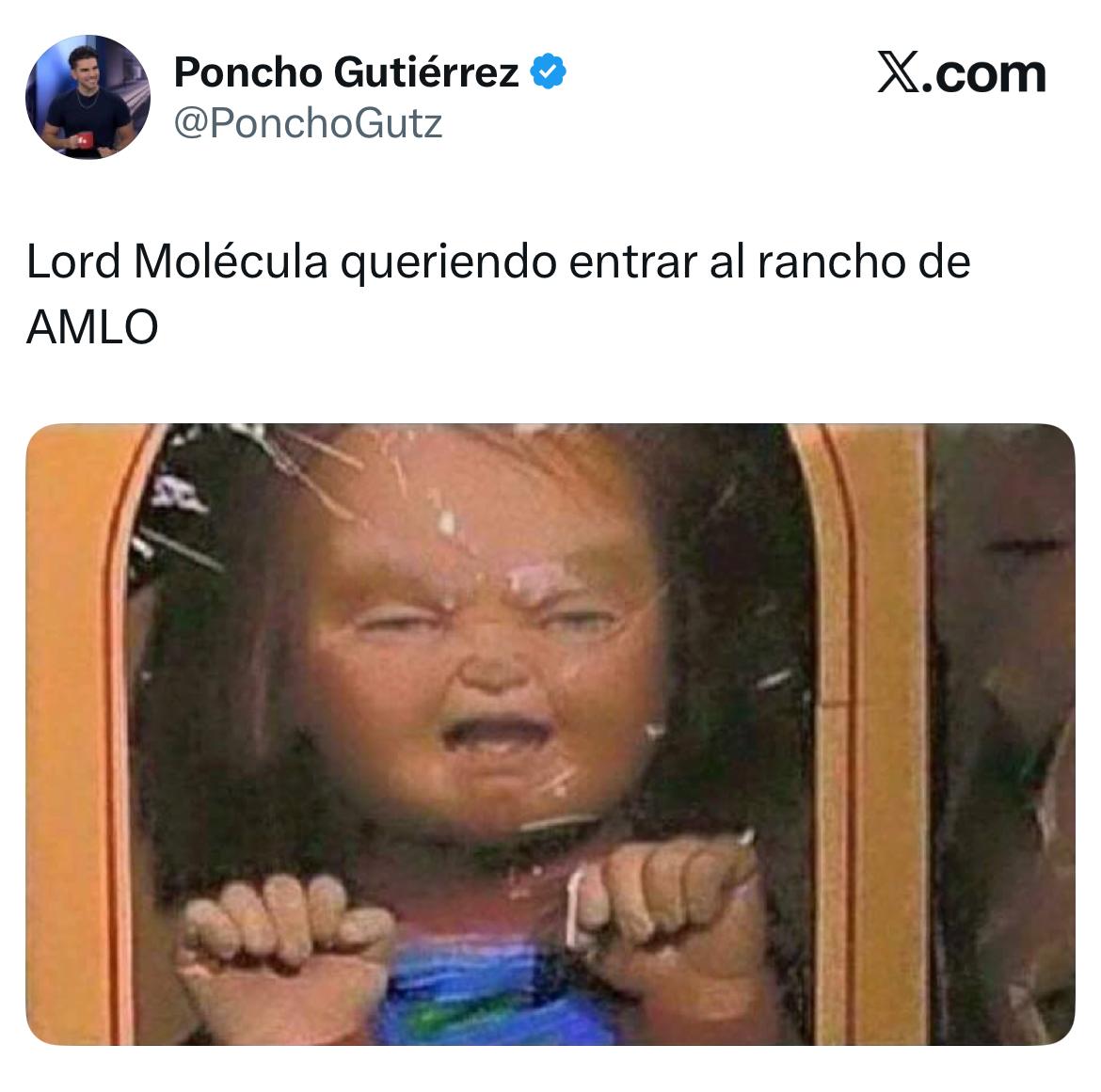 Redes se burlan de Lord Molécula