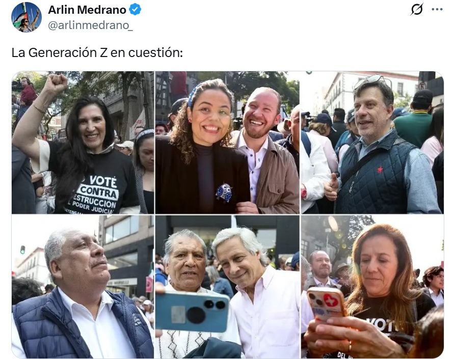 Redes exhiben marcha de la generación Z