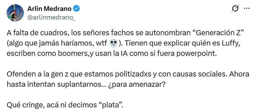 Redes reaccionan a marcha de la generación Z