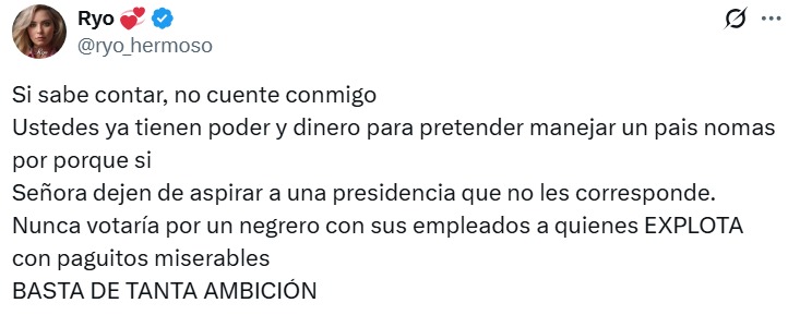 Redes tunden a esposa de Ricardo Salinas