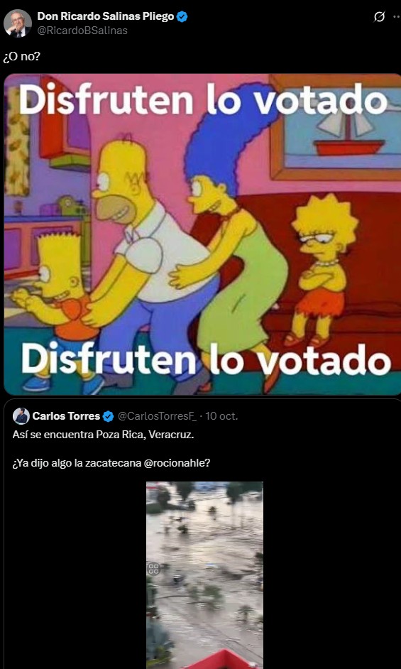 Salinas Pliego se burla de damnificados