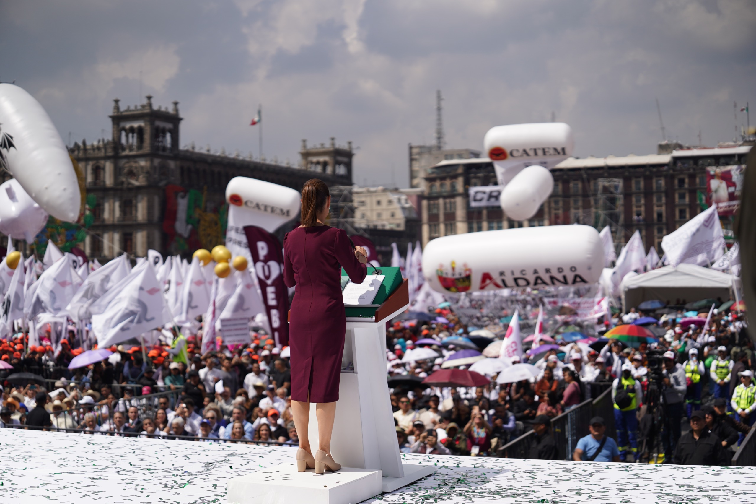 Sheinbaum da informe de primer año de gobierno