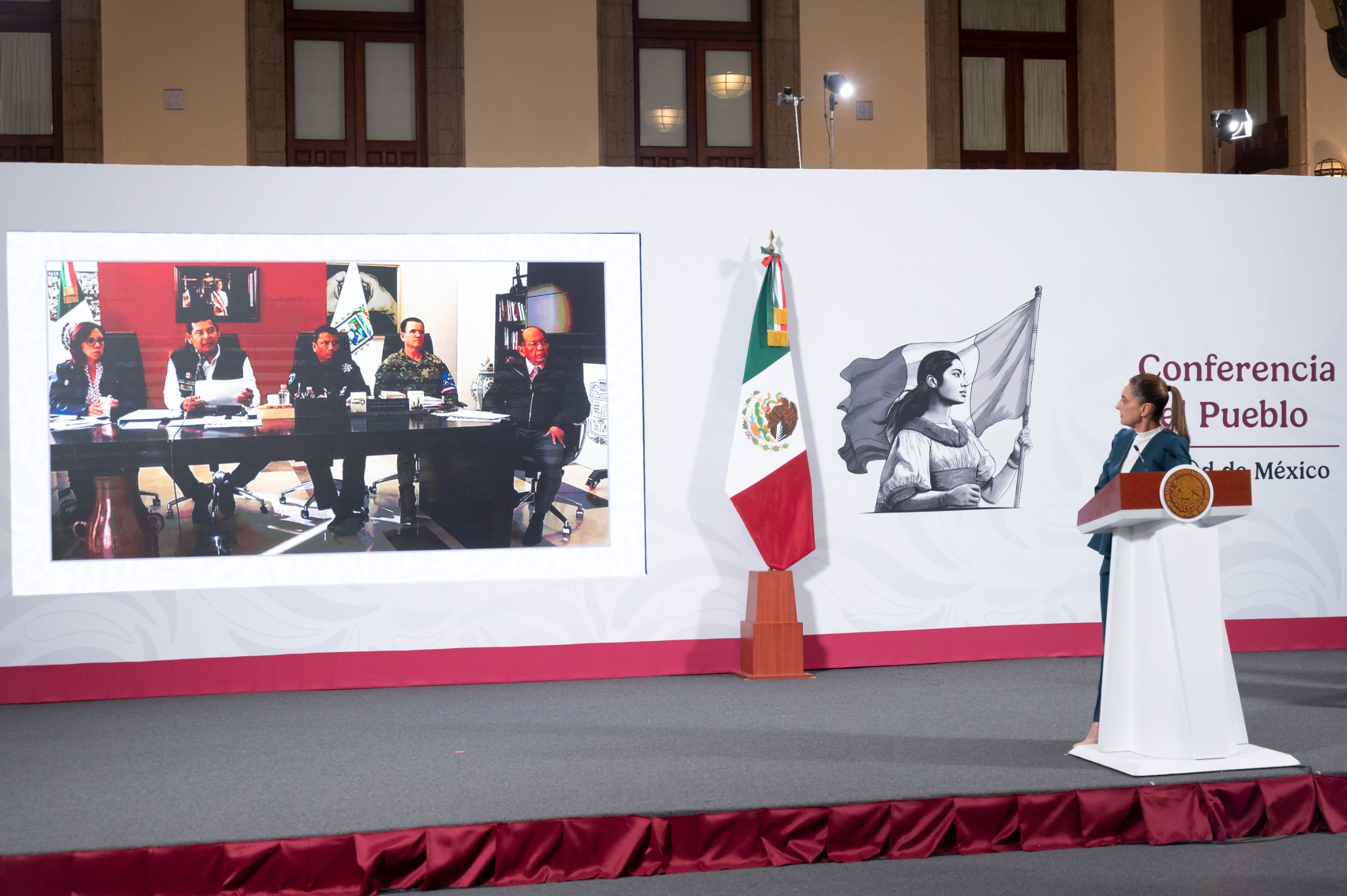 Sheinbaum en coordinación con Puebla 